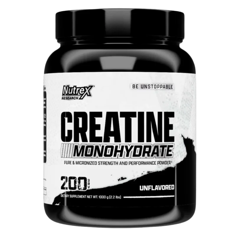 Creatina Drive Monohidratada Nutrex 1 kilo 200 servicios para potencia muscular