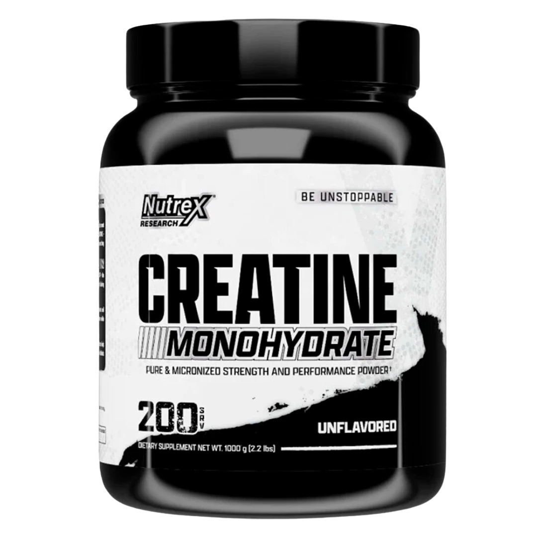 Creatina Drive Monohidratada Nutrex 1 kilo 200 servicios para potencia muscular