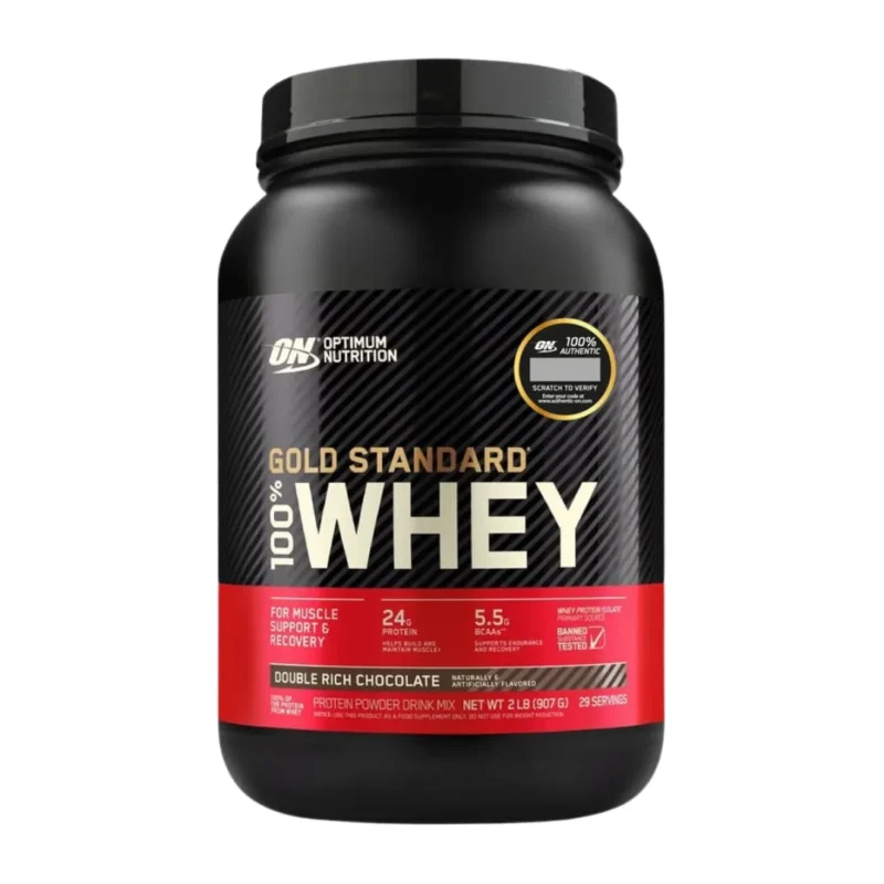 proteína Gold Standard Whey Optimum Nutrition 2 lb en polvo