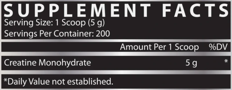 Creatina Drive Monohidratada 1 kilo - 200 servicios