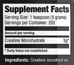 Creatina Monohidratada 1 kilo - 200 servicios