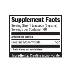 TABLA-NUTRICIONAL-CREATINA-ULTIMATE-NUTRITION-60SERV Creatina Monohidratada 60 servicios