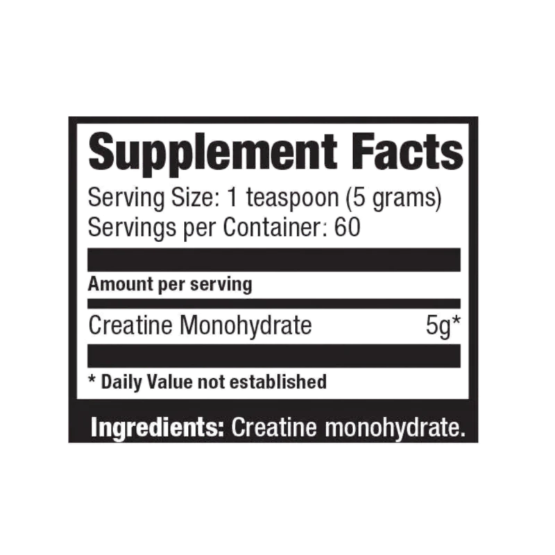 TABLA-NUTRICIONAL-CREATINA-ULTIMATE-NUTRITION-60SERV Creatina Monohidratada 60 servicios