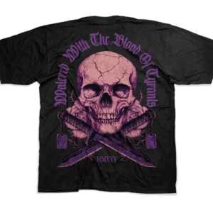 polera Calavera Nutrex color negro con diseño exclusivo